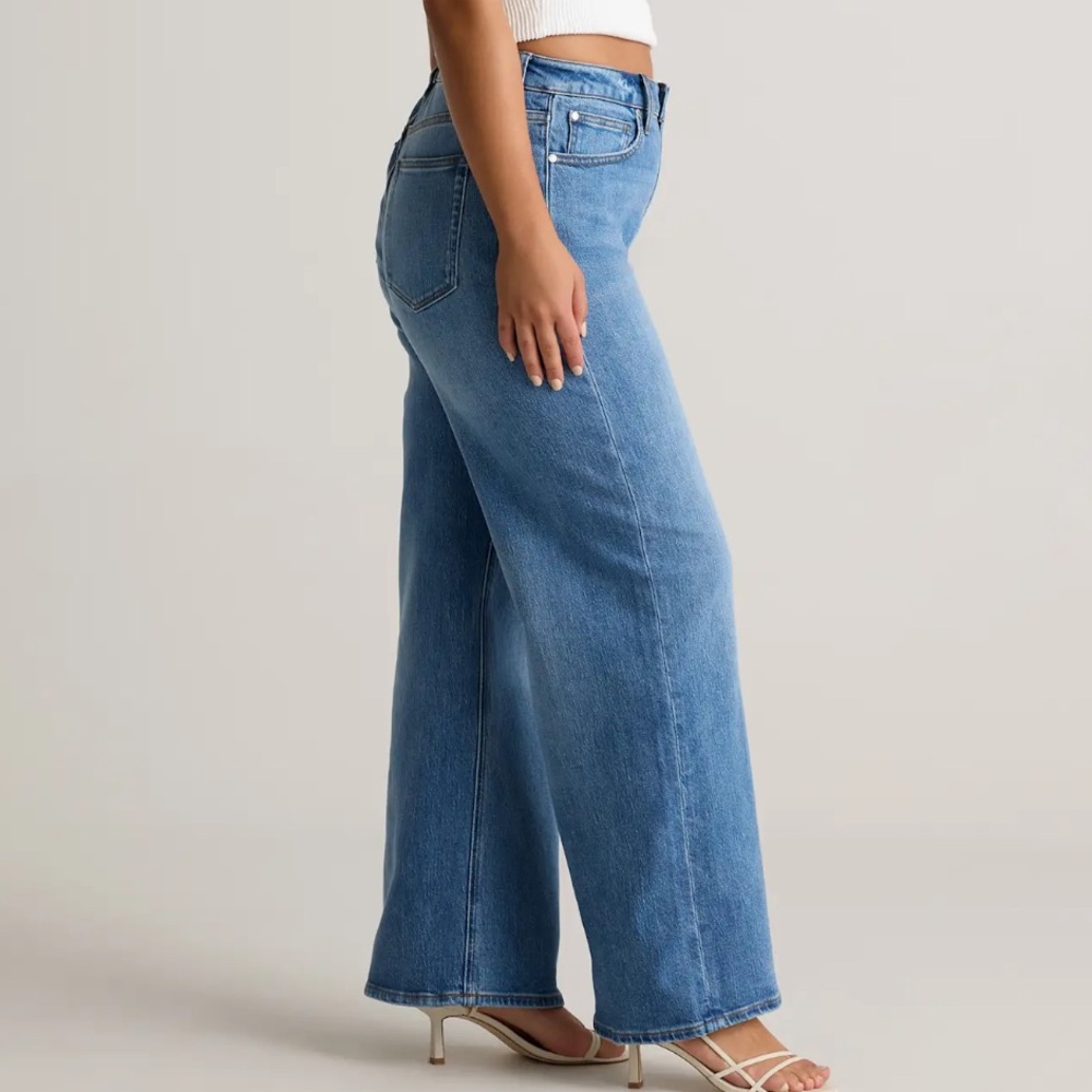 NWT Quince Bella Stretch Relaxed Straight Jeans - Picture 5 of 7